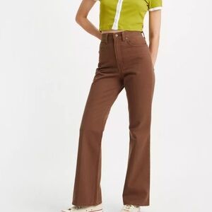 Levi's Brown Flare Jeans